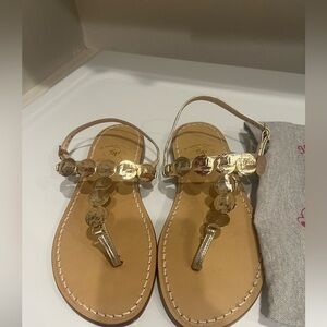 CAPRESE  sandals Gold Women's‎ made in Italy size 39